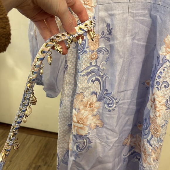 ZIMMERMANN Postcard midi dress size 0= US 2/4 *light discoloration spots on back - Picture 9 of 15